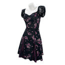 Cosplay Costume Nikki Freeman Obsession (2026) Printed Dress Black Women Halloween Carnival Party Outfits