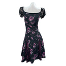 Cosplay Costume Nikki Freeman Obsession (2026) Printed Dress Black Women Halloween Carnival Party Outfits