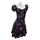 Cosplay Costume Nikki Freeman Obsession (2026) Printed Dress Black Women Halloween Carnival Party Outfits