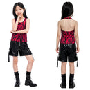 Cosplay Costume Nikki Freeman Obsession(2026) Top Pants Kids Children Red Halloween Carnival Party Outfits