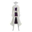 Cosplay Costume Niko Robin One Piece Season 2 Coat Top Skirt Hat Set Purple Women Halloween Carnival Party Outfit