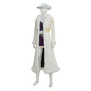 Cosplay Costume Niko Robin One Piece Season 2 Coat Top Skirt Hat Set Purple Women Halloween Carnival Party Outfit