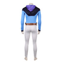 Cosplay Costume Nolan Grayson Invincible Season 4 Top Pants Set Blue Men Halloween Carnival Party Outfits