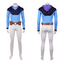Cosplay Costume Nolan Grayson Invincible Season 4 Top Pants Set Blue Men Halloween Carnival Party Outfits
