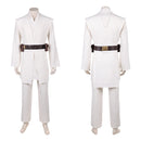 Cosplay Costume Obi-Wan Kenobi TPM Tunic Set White Halloween Carnival Party Outfits