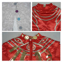 Cosplay Costume Omen Eye Sea of Remnants Fullset Red Halloween Carnival Party Outfits