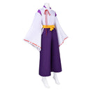 Cosplay Costume Oniyasha Zeami Motokiyo The World Is Dancing Top Pants Purple Women Halloween Carnival Party Outfits