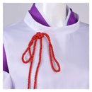 Cosplay Costume Oniyasha Zeami Motokiyo The World Is Dancing Top Pants Purple Women Halloween Carnival Party Outfits