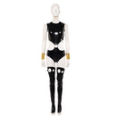 Cosplay Costume Ororo Munroe Cloak Jumpsuit Set Black Women Halloween Carnival Party Outfits