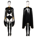 Cosplay Costume Ororo Munroe Cloak Jumpsuit Set Black Women Halloween Carnival Party Outfits