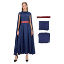 Cosplay Costume Penelope The Odyssey (2026) Dress Cloak Set Blue Women Halloween Carnival Party Outfits