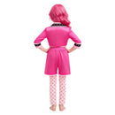 Cosplay Costume Pink Heart Wicked Wonderland (2026) Suit Top Pants Fullset Pink Kids Children Halloween Carnival Party Outfits