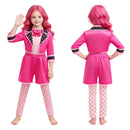 Cosplay Costume Pink Heart Wicked Wonderland (2026) Suit Top Pants Fullset Pink Kids Children Halloween Carnival Party Outfits