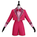 Cosplay Costume Pink Heart Wicked Wonderland (2026) Suit Uniform Top Pants Fullset Pink Women Halloween Carnival Party Outfits