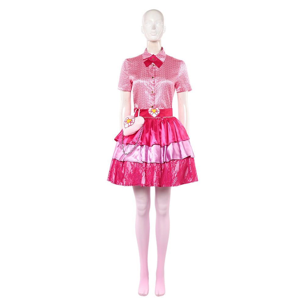 Cosplay Costume Pink Hearts Wicked Wonderland Fullset Pink Women Halloween Carnival Party Outfits