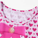 Cosplay Costume Pink Wicked Wonderland Coat Dress Pink Kids Children Halloween Carnival Party Outfits