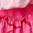 Cosplay Costume Pink Wicked Wonderland Uniform Skirt Set Pink Kids Children Halloween Carnival Party Outfits