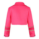 Cosplay Costume Pink Wicked Wonderland Uniform Skirt Set Pink Kids Children Halloween Carnival Party Outfits
