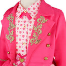 Cosplay Costume Pink Wicked Wonderland Uniform Skirt Set Pink Kids Children Halloween Carnival Party Outfits