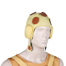 Cosplay Costume Pocoloco Steel Ball Run Top Pants Hat Set Yellow Men Halloween Carnival Party Outfits