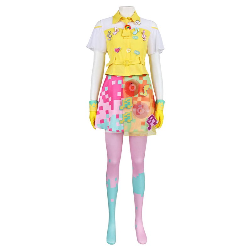 仮面ライダーex-aid ポッピー　コスプレ　フールセット Cosplay Costume Poppy Kamen Rider Ex-Aid Fullset Yellow Women