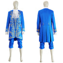 Cosplay Costume Prince Adam Court Noble Attire Uniform Suit Set Budget Friendly Renaissance Blue Men Halloween Carnival Party Outfits