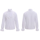 Cosplay Costume Prince Adam Medieval Linen Shirt Renaissance White Women Halloween Carnival Party Outfits