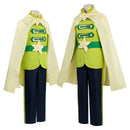 Cosplay Costume Prince Frog The Princess and the Frog Stage Set Green Men Halloween Carnival Party Outfits