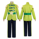 Cosplay Costume Prince Frog The Princess and the Frog Stage Set Green Men Halloween Carnival Party Outfits