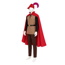 Cosplay Costume Prince Phillip Fullset Red Men Halloween Carnival Party Outfits