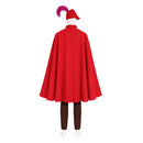 Cosplay Costume Prince Phillip Fullset Red Men Halloween Carnival Party Outfits