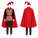 Cosplay Costume Prince Phillip Fullset Red Men Halloween Carnival Party Outfits