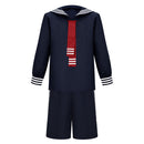Cosplay Costume Quico El Chavo del Ocho Fullset Navy Suit Blue Men Halloween Carnival Party Outfits