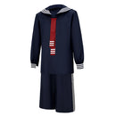 Cosplay Costume Quico El Chavo del Ocho Fullset Navy Suit Blue Men Halloween Carnival Party Outfits