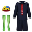 Cosplay Costume Quico El Chavo del Ocho Fullset Navy Suit Blue Men Halloween Carnival Party Outfits