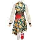 Cosplay Costume R.S Sea of Remnants Floral Pirate Dress Green Halloween Carnival Party Outfits