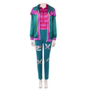 Cosplay Costume Raissa Coat Pants Shirt Set Green Women Halloween Carnival Party Outfits