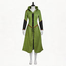 Cosplay Costume Ranger Coat Renaissance Green Women Halloween Carnival Party Outfits