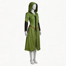 Cosplay Costume Ranger Coat Renaissance Green Women Halloween Carnival Party Outfits