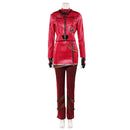 Cosplay Costume Red Descendants: Wicked Wonderland Leather Jacket Top Pants Red Women Halloween Carnival Party Outfits