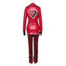 Cosplay Costume Red Descendants: Wicked Wonderland Leather Jacket Top Pants Red Women Halloween Carnival Party Outfits