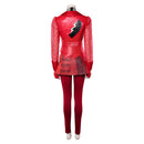 Cosplay Costume Red Descendants: Wicked Wonderland Leather Top Pants Set Red Women Halloween Carnival Party Outfits