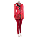 Cosplay Costume Red Descendants: Wicked Wonderland Leather Top Pants Set Red Women Halloween Carnival Party Outfits