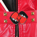 Cosplay Costume Red Descendants: Wicked Wonderland Leather Top Pants Set Red Women Halloween Carnival Party Outfits