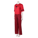 Cosplay Costume Red Descendants: Wicked Wonderland Pajamas Sleepwear Top Pants Red Women Halloween Carnival Party Outfits