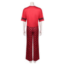 Cosplay Costume Red Descendants: Wicked Wonderland Pajamas Sleepwear Top Pants Red Women Halloween Carnival Party Outfits