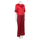 Cosplay Costume Red Descendants: Wicked Wonderland Pajamas Sleepwear Top Pants Red Women Halloween Carnival Party Outfits