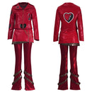 Cosplay Costume Red Descendants: Wicked Wonderland Top Pants Set Red Women Halloween Carnival Party Outfits