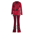 Cosplay Costume Red Descendants: Wicked Wonderland Top Pants Set Red Women Halloween Carnival Party Outfits