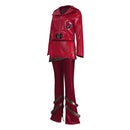 Cosplay Costume Red Descendants: Wicked Wonderland Top Pants Set Red Women Halloween Carnival Party Outfits
